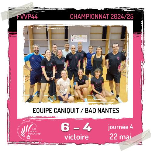Caniquit journée 4 - Vigneux contre Bad Nantes (victoire)